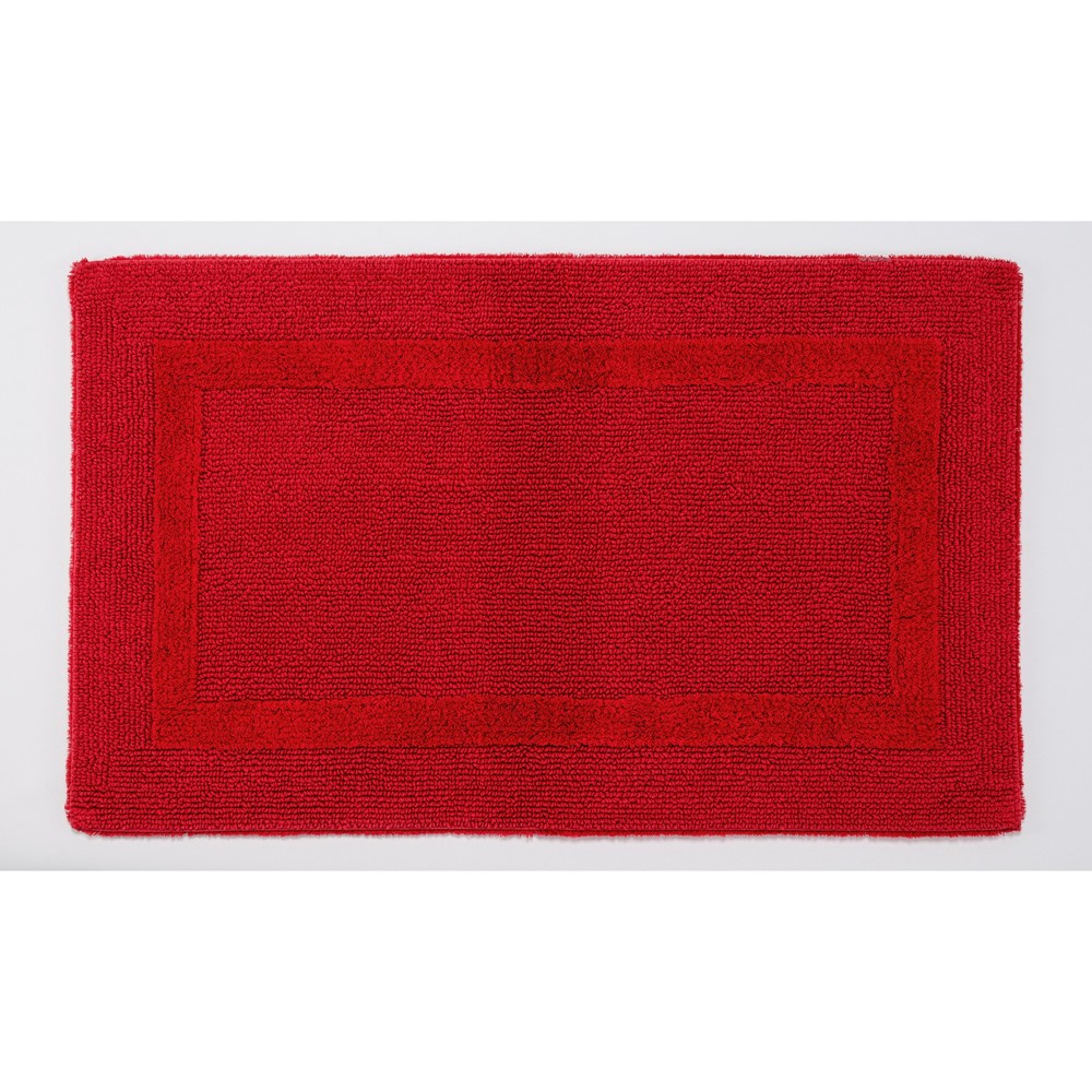 Reversible Bath Mat 564 by Designer Abyss & Habidecor in Carmin Red